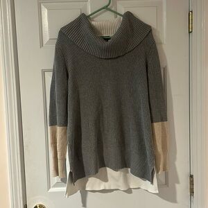 DKNY Color Block Neutral Sweater